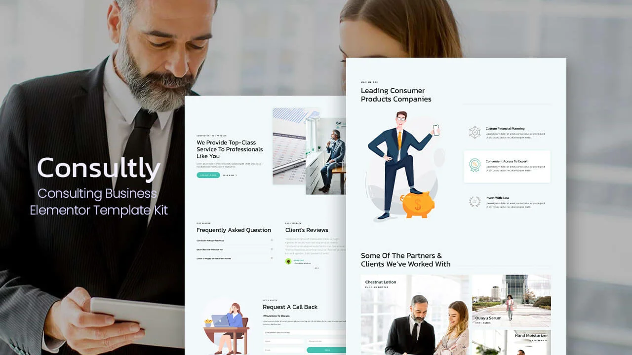 Consultly Business Consulting Elementor Template Kit